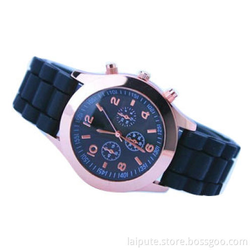 Top New Color Splash Jelly Silicone Promotional Watch with Water-resistant Structure